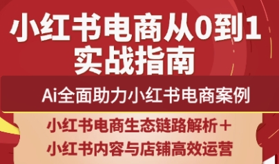 天诺老吴·2025小红书电商全链路运营-一起创业