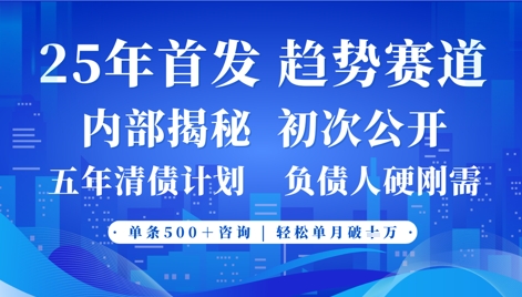 2025年首次公开，真正的事业型赛道，客咨不断，单月轻松破W-一起创业