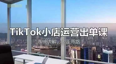 TikTok小店运营出单课，从开店选品、运营出单、发货回款，进行全流程讲解-一起创业