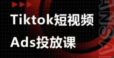 Ads视频投放课，tiktok短视频广告投放课-一起创业