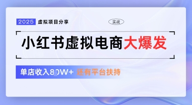 小红书虚拟电商项目，平台大力免费流量扶持，低门槛1拖3玩法-一起创业