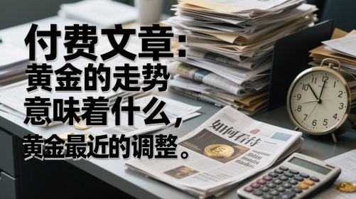 付费文章：黄金的走势意味着什么，如何看待黄金最近的调整-一起创业
