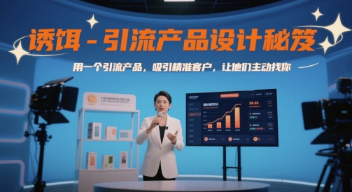 诱饵-引流产品设计秘笈，用一个引流产品，吸引精准客户，让他们主动找你-一起创业