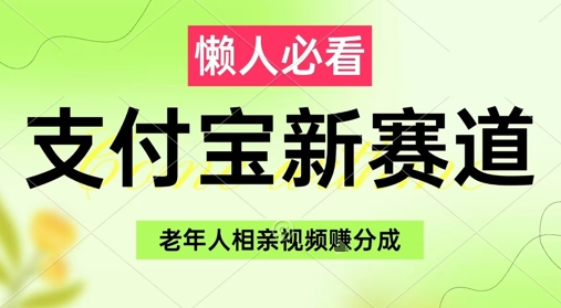 支付宝新赛道，利用老年人相亲视频，挣分成收益，轻松月入过W，操作简单-一起创业