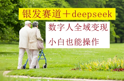 银发赛道+deepseek数字人全域变现，小白也能操作-一起创业