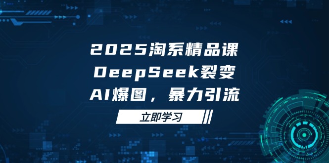 2025 淘系精品课，DeepSeek 裂变，AI 爆图，暴力引流-一起创业