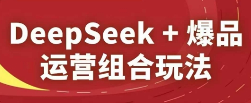 DeepSeek+爆品运营组合玩法，2025淘系精品课-一起创业