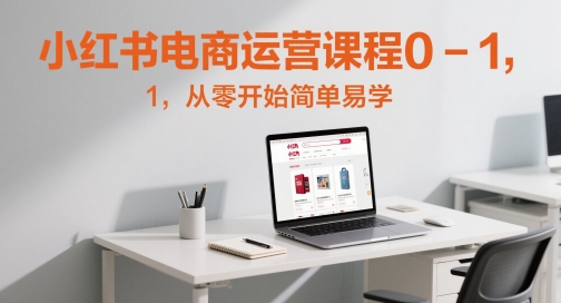 小红书电商运营课程0-1，从零开始简单易学-一起创业