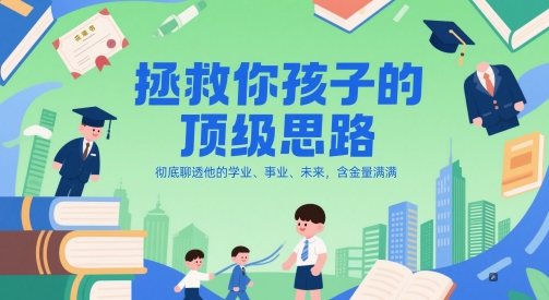 付费文章：拯救你孩子的顶级思路，彻底聊透他的学业、事业、未来，含金量满满-一起创业