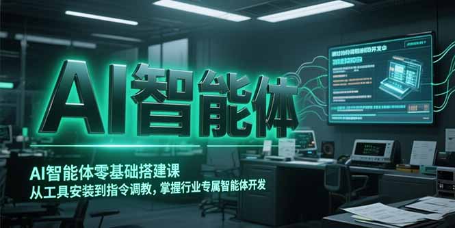 AI智能体零基础搭建课，从工具安装到指令调教，掌握行业专属智能体开发…-一起创业
