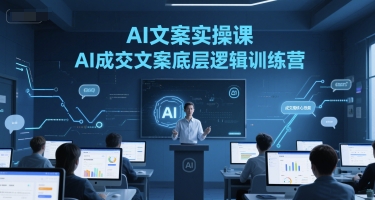 AI文案实操课，AI成交文案底层逻辑训练营-一起创业