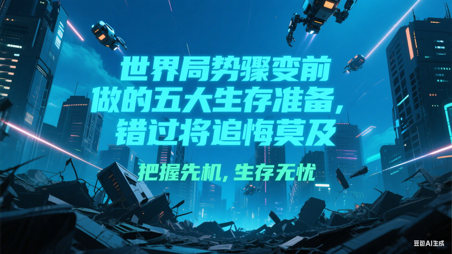 付费文章《世界局势骤变前必做的五大生存准备，错过将追悔莫及》-一起创业