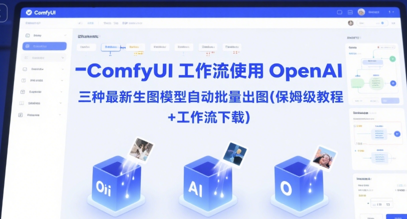 ComfyUI 工作流使用 OpenAI 三种最新生图模型自动批量出图(保姆级教程+工作流下载)-一起创业