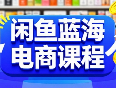 闲鱼蓝海电商课程，手把手助你快速上手，轻松实现闲鱼稳定盈利-一起创业