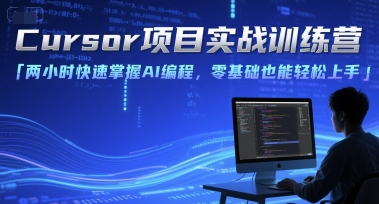 Cursor项目实战训练营，两小时快速掌握AI编程，零基础也能轻松上手-一起创业