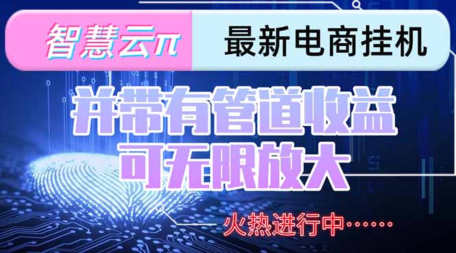 智慧云π电脑挂机单机每天收益300—500+ 并带有团队管道收益 可无限放大-一起创业